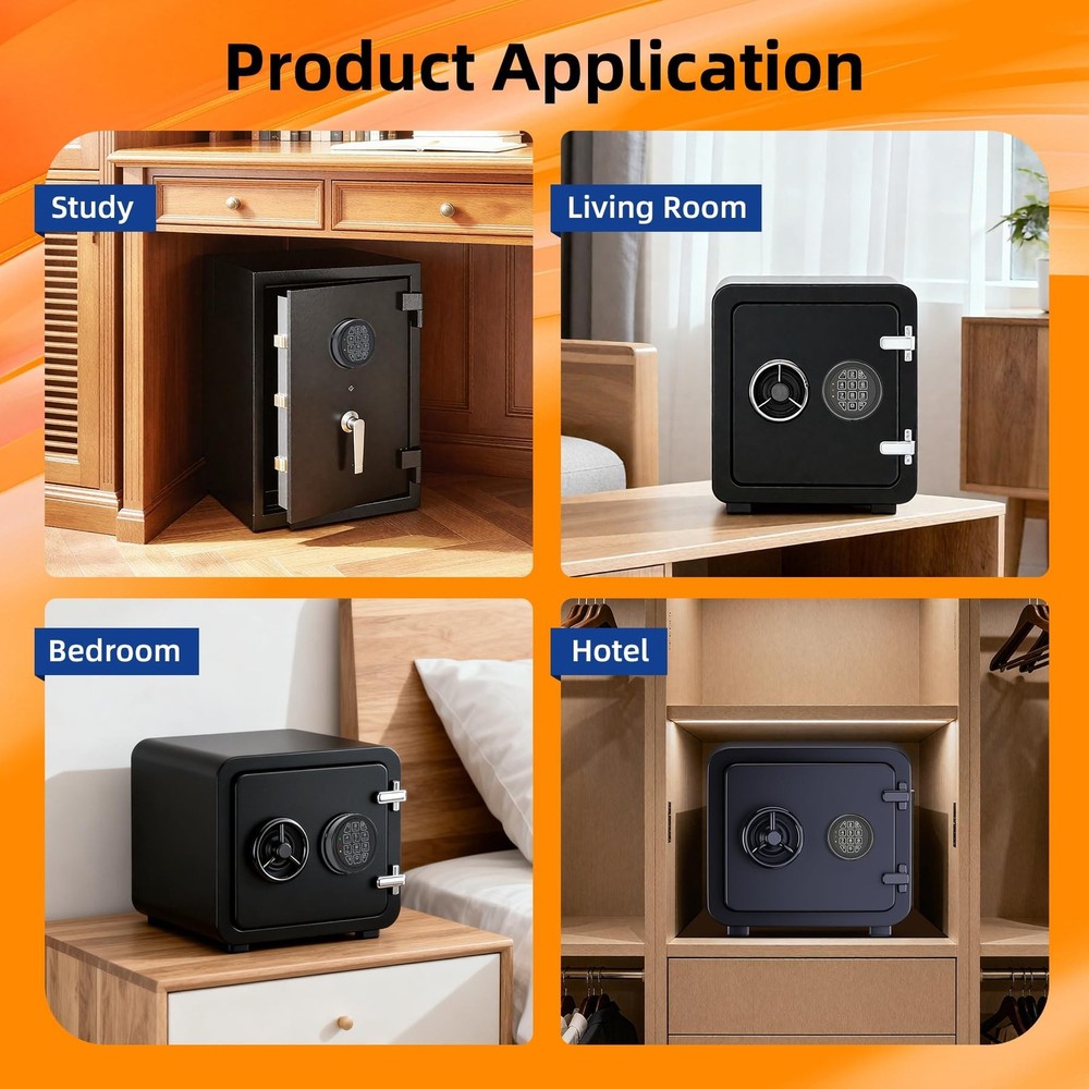 High Security Electronic Safe Lock Replacement Keypad with Solenoid Lock & 2 ...