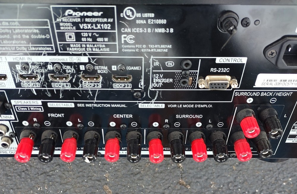 (2) Output Knobs (1) Positive & (1) Negative For Pioneer Elite Receiver