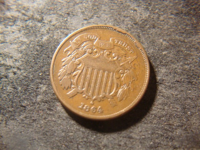 1864 VF XF Solid Dated Solid Two Cents 2 Cents Piece Price PER COIN HZX