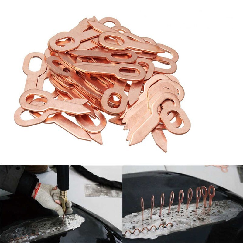 100PC Dent Puller Rings Spot Welding Welder Car Body Panel Pulling Washer Tool