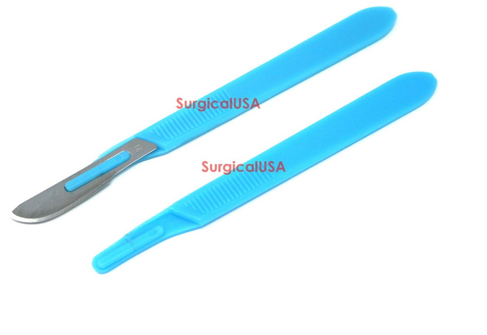 Disposable Scalpel with Blade #21 Lab Dissecting Instruments