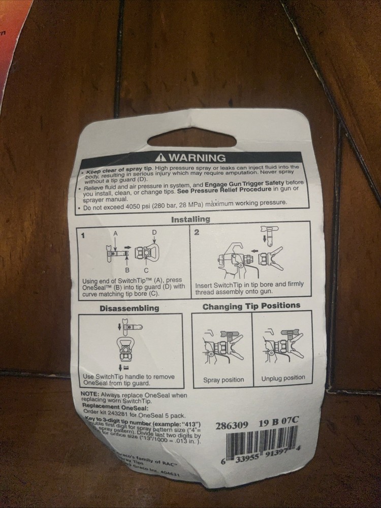 Graco RAC 5 SwitchTip 286309