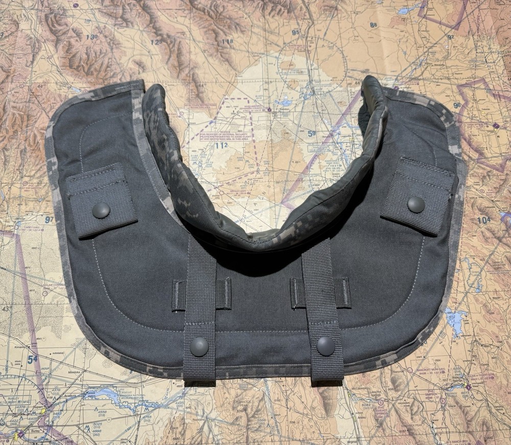 ACU Camouflage Yoke And Collar Front Neck Protector Soft Armor / Medium