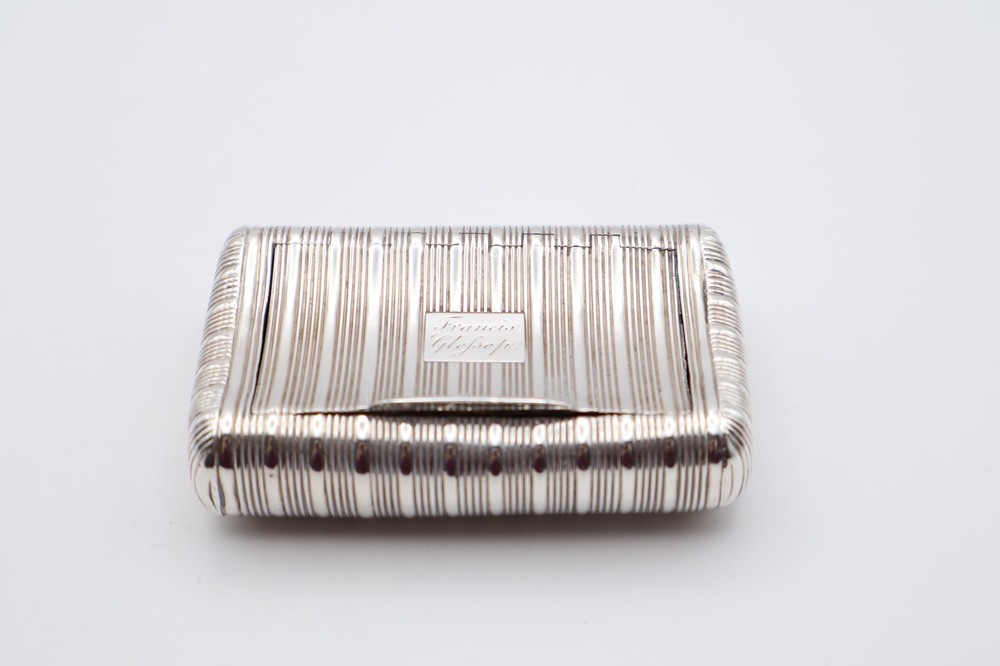 Quality Antique Solid Silver Large Snuff Box Hallmarked Birmingham C.1800