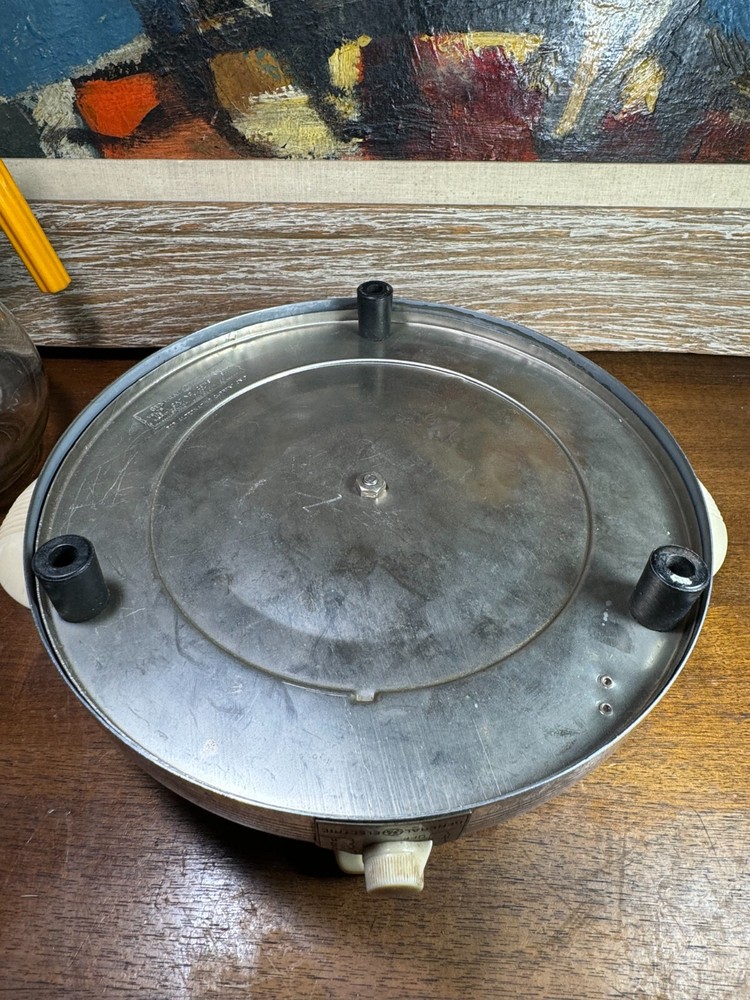 CHROME ART DECO WAFFLE MAKER