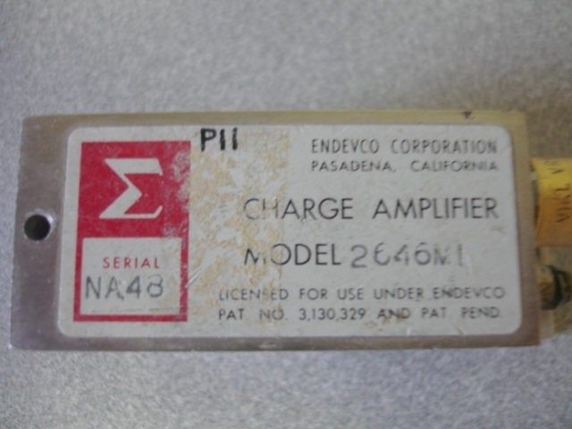 Endevco Charge Amplifier Model 2646M1