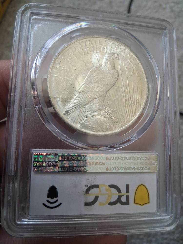 1922 $1 Peace Silver Dollar PCGS MS63