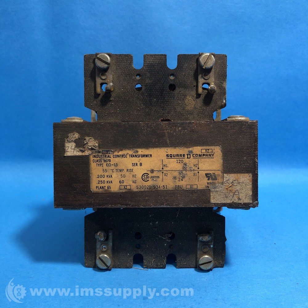 Square D 9070-E0-51 Control Circuit Transformer Open Type USIP