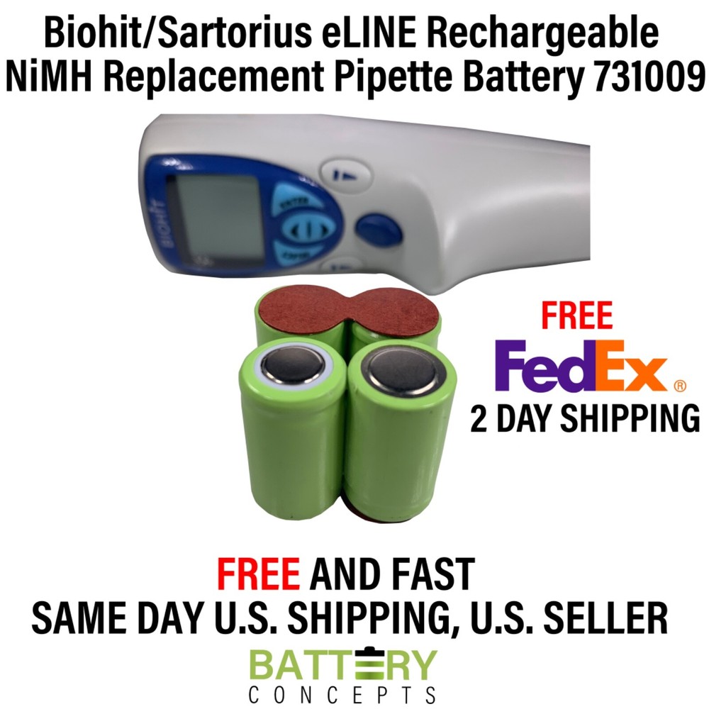 Sartorius Eline Electronic Single-Channel Pipettes - BATTERY, REPLACEMENT, ELINE