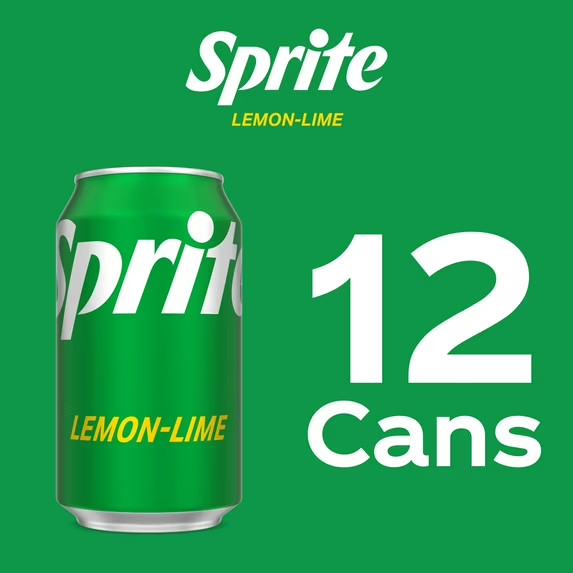 Sprite Lemon Lime Soda Pop, 12 fl oz, 12 Pack Cans