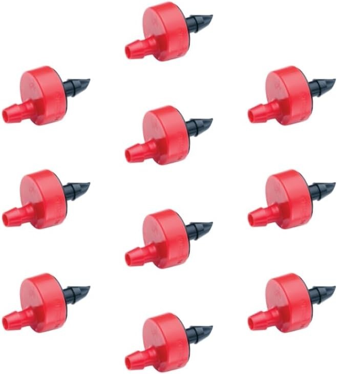 Self-Piercing Drip Irrigation Emitters: 2 GPH, 10-Pack for Easy Installation