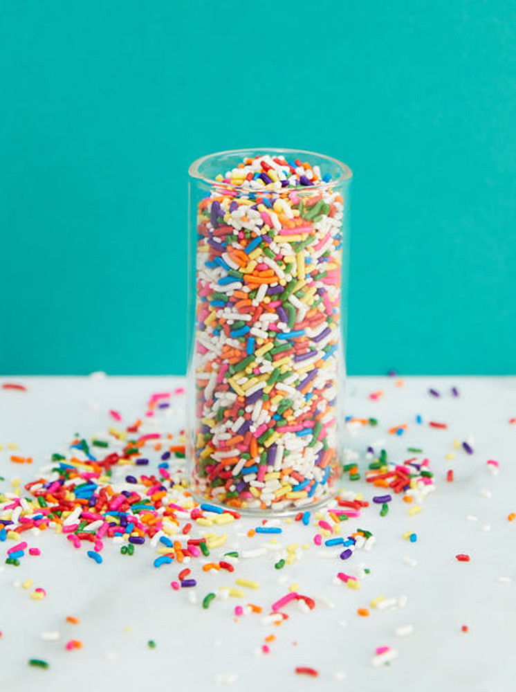 Rainbow Sprinkles NA Red - 10 lbs.