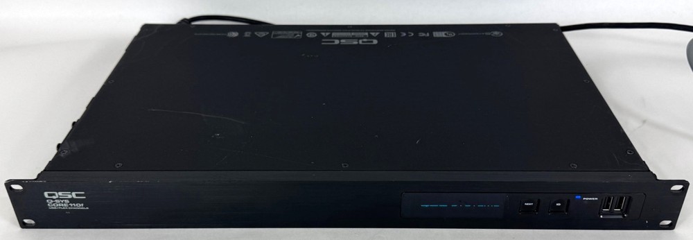 QSC Q-SYS Core 110f USB/Flex Channel Rack Mountable Digital Signal Processor