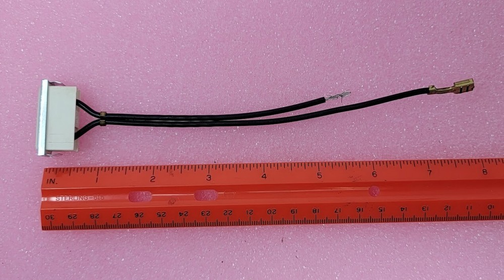 Lot of 2- UCINITE - 125V Neon Rectangular Panel Mount Indicator. Snap-In Orange