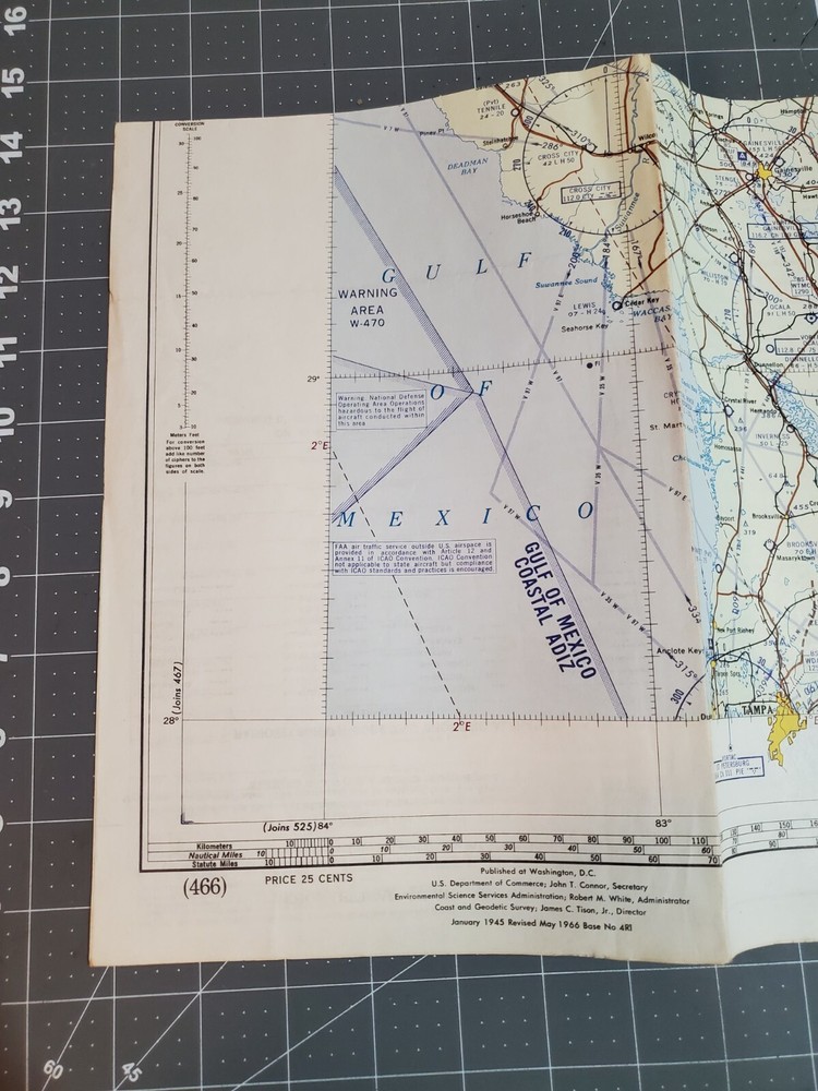 Vintage Map St. Johns River
