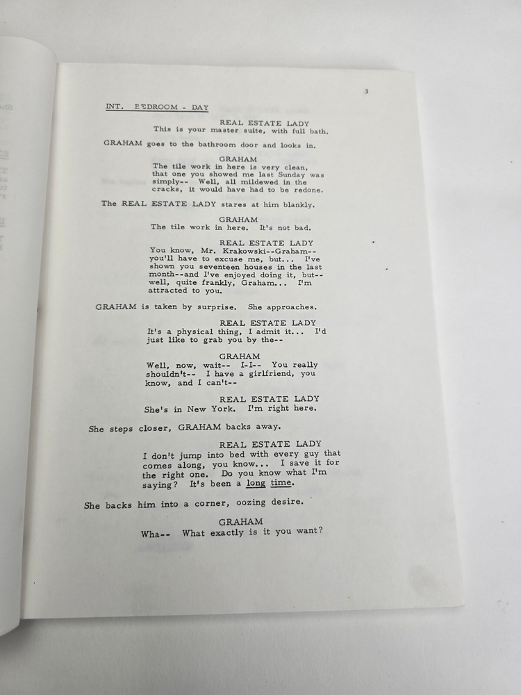 THE VAGRANT / Richard Jefferies Screenplay, Writer's Guild Script Draft