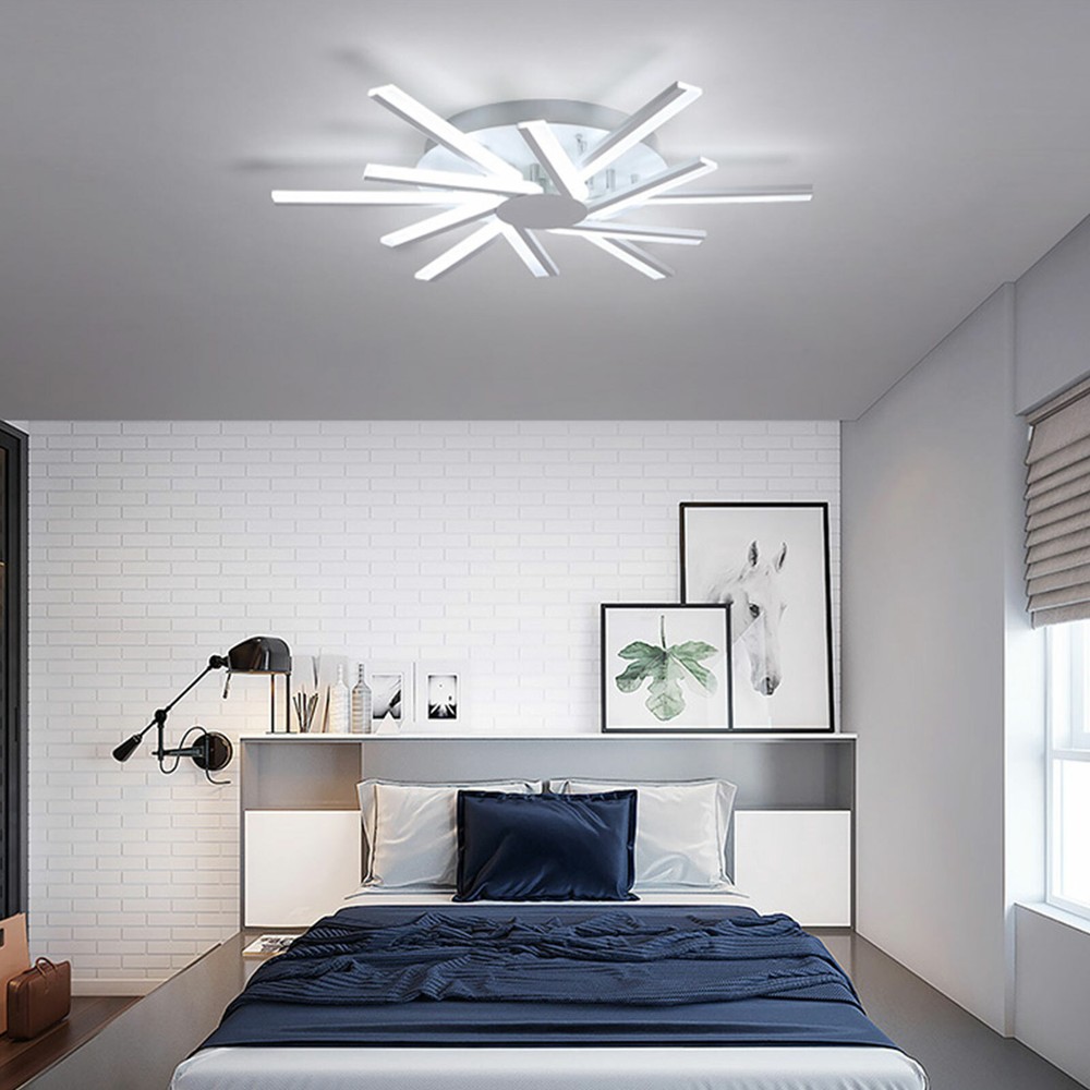 Modern Ceiling Light LED Dimmable Pendant Lamp w/Remote Controller & 12 Lights~~
