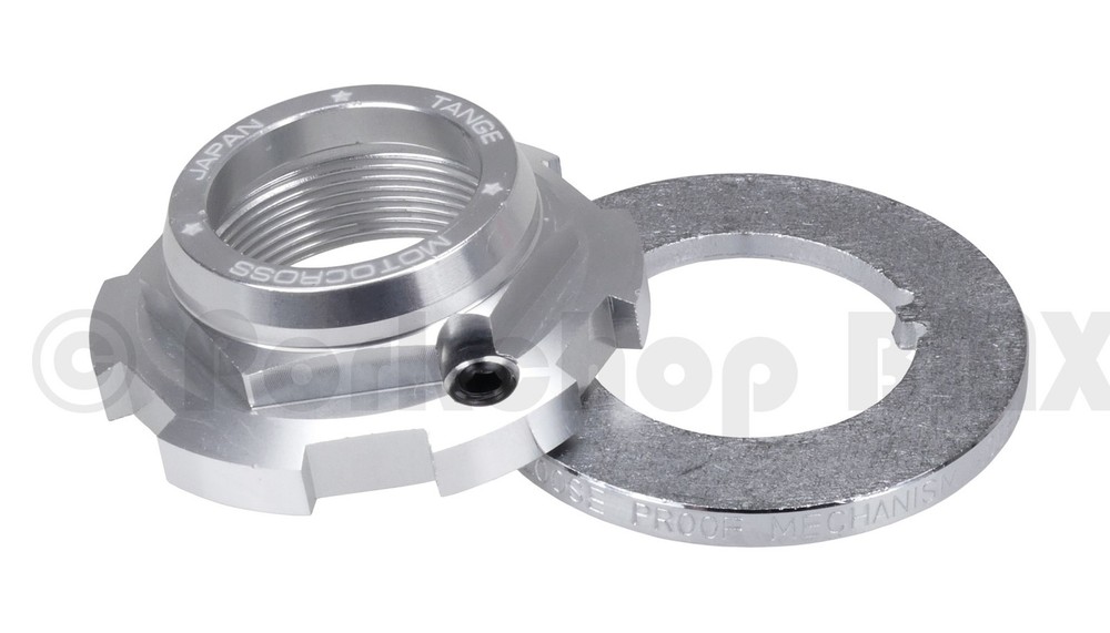 Tange-Seiki LP-440 1" threaded bicycle headset lock -  SILVER