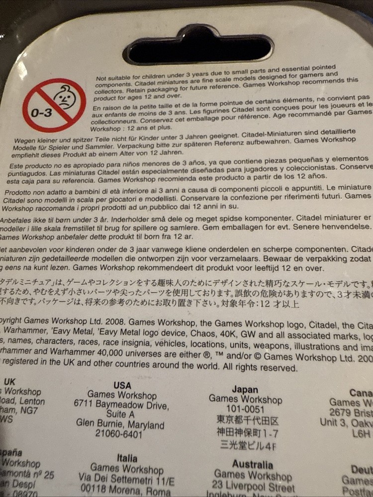 Games Workshop Fallen Giant Template