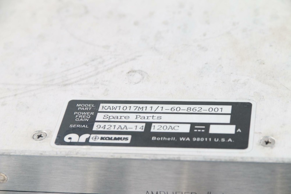 Kalmus KAW1017M11 Solid State RF Amplifier