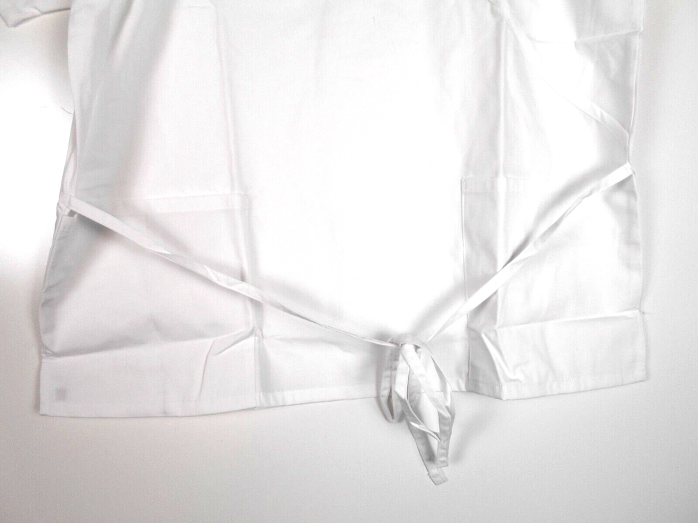 Women's Mock Wrap Solid Scrub Top 2XL WHITE