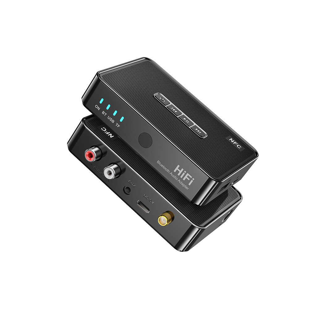 Bluetooth 5.1 Receiver Wireless Audio Adapter Support 6.5MM Home Stereo
