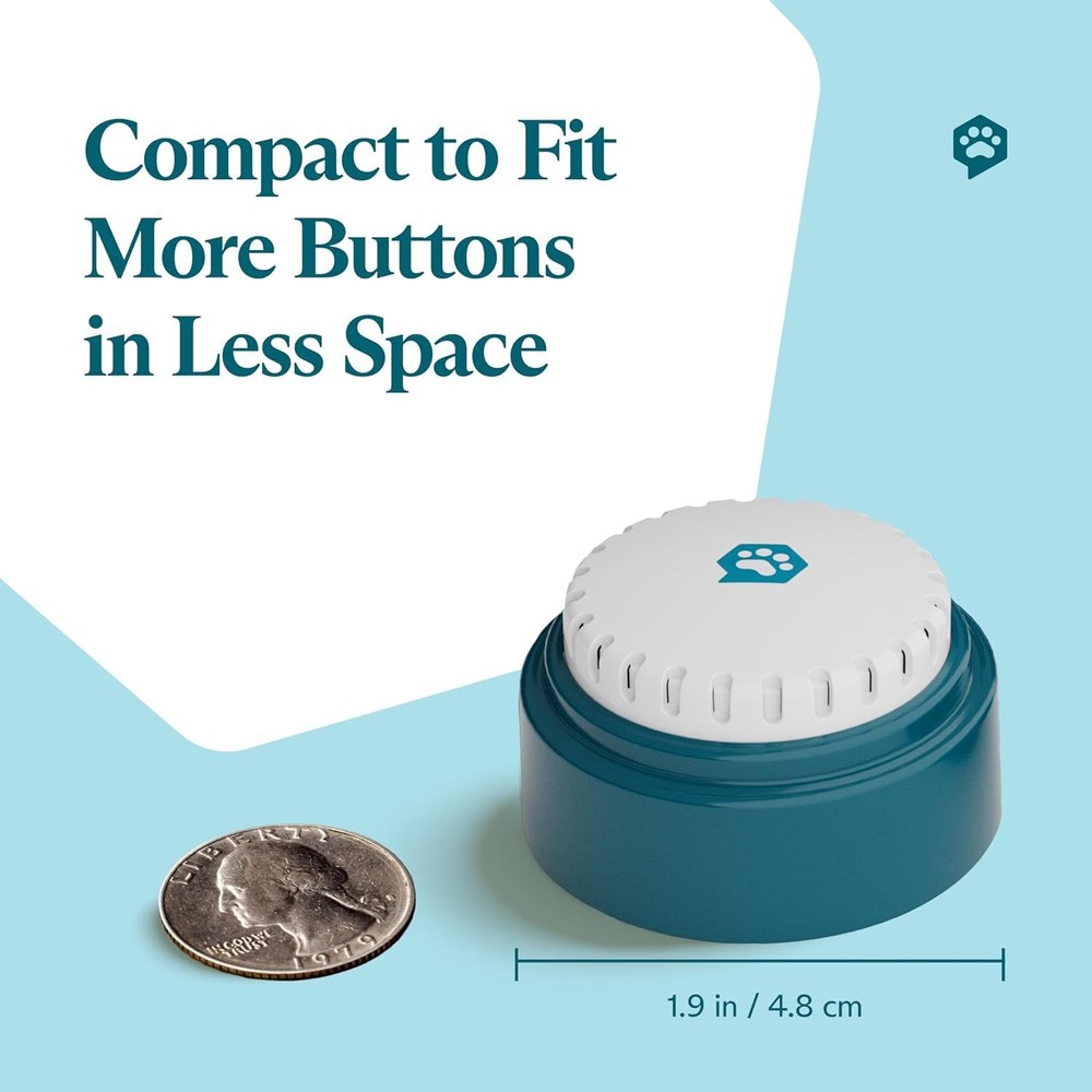 Dog Communication Buttons - 6 Recordable Training Buzzer for Pets