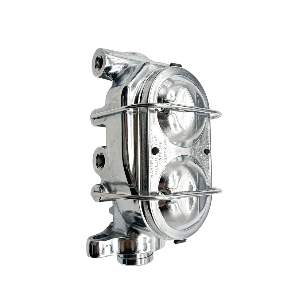 8" Dual Disc Drum Power Booster with Master Bail Top Master Cylinder & Bracket