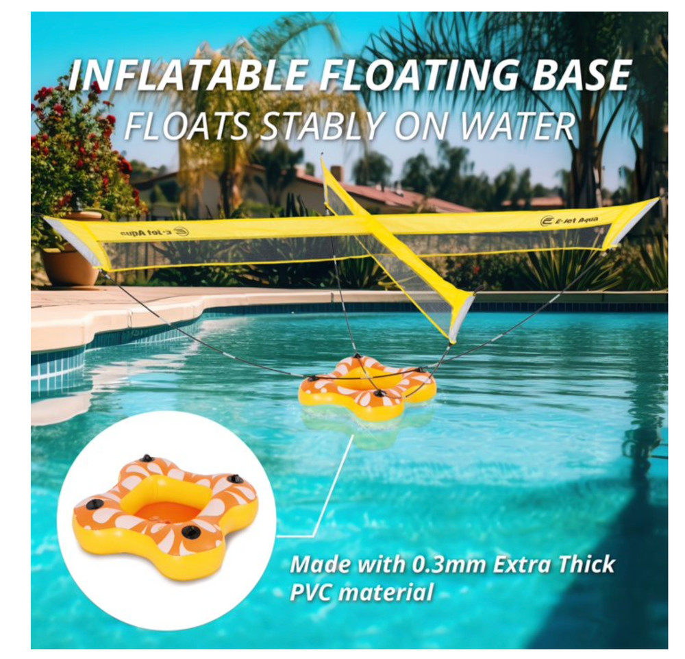 4 Square Volleyball Game Set - Pool Game Swimming Pool Four Square Net E-Jet