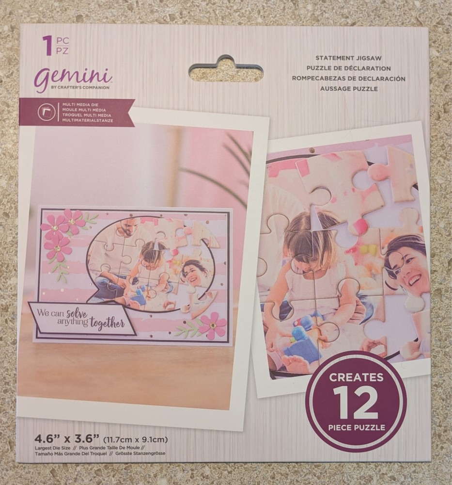 Crafters Companion Gemini Statement & Missing Piece jigsaw Dies