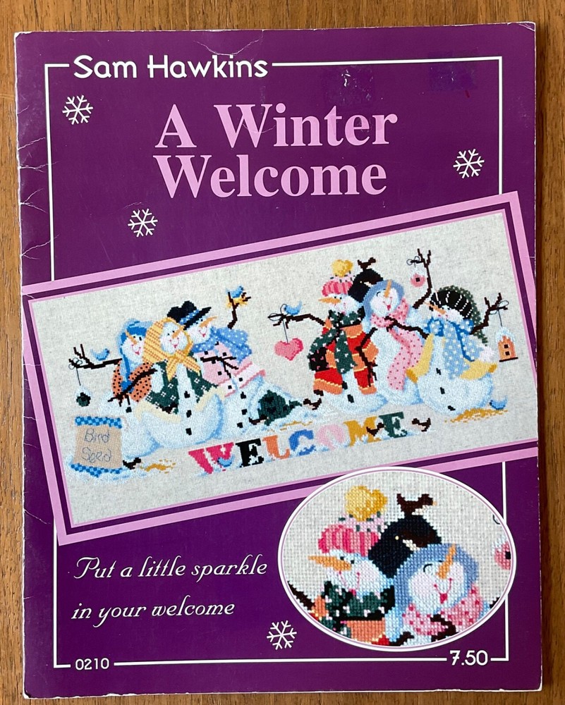 Sam Hawkins A Winter Welcome Cross Stitch Chart Snowmen