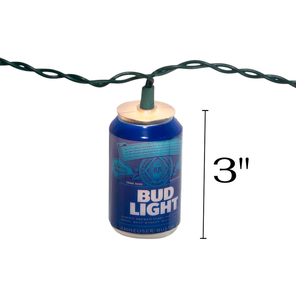 Bud Light Beer Can String Lights