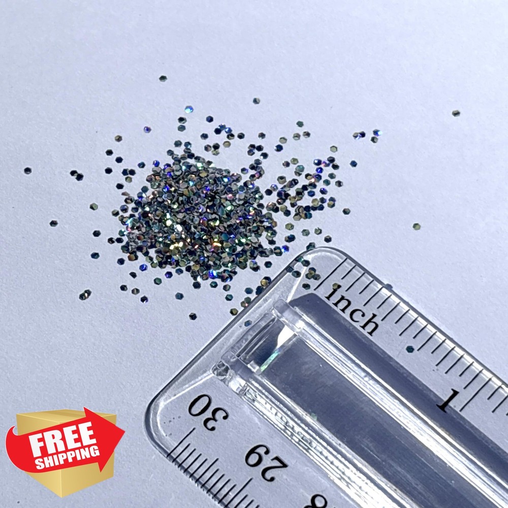 Magic Mirror Chunky Glitter - Biodegradable Silver - 0.75 oz Jar