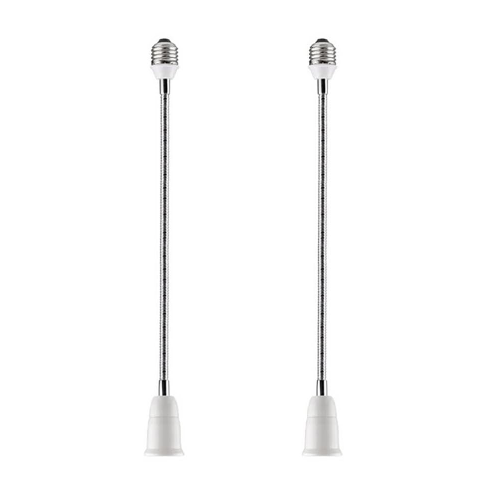 E26/E27 Light Socket Extender Adapter,60cm/24 inch Bulb White