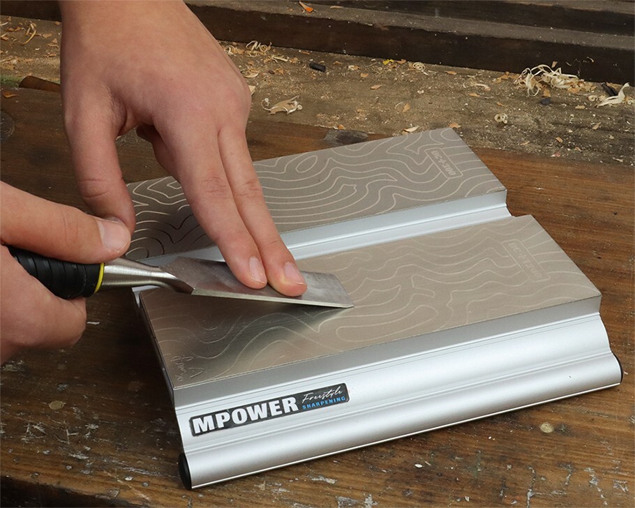 Double Diamond Sharpening Stone Set 600-1200# Complete Sharpener Kit MPOWER SB2