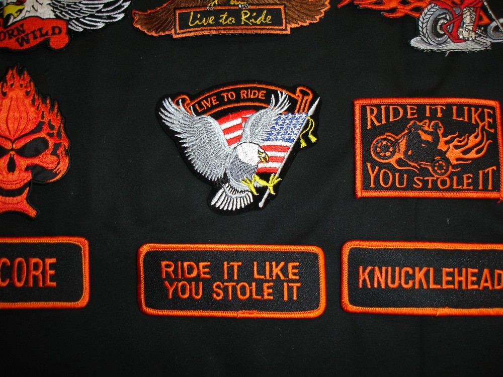 Motorcycle Biker patch set 10 patches in this set