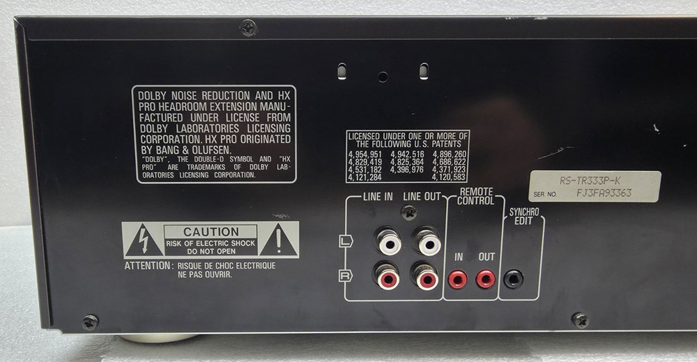 Technics RS-TR333 Stereo Double Cassette Deck Tested