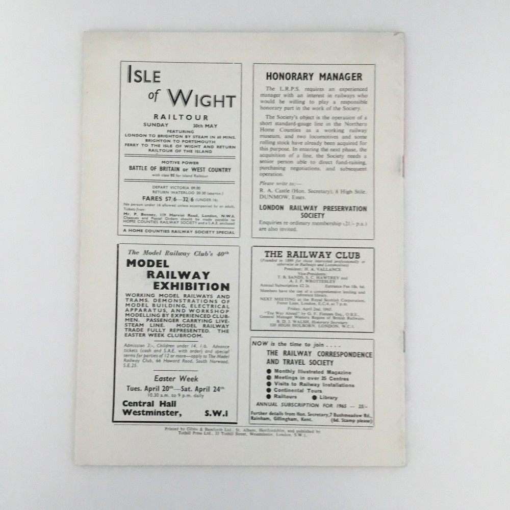 Railway Magazine April 1965