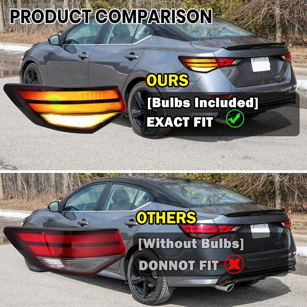 Halogen Tail Light Left Driver Side for Nissan Sentra 2020