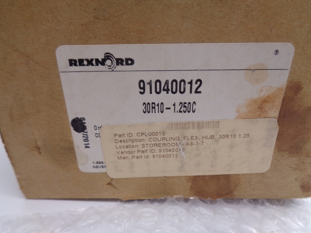 REXNORD 91040012 30R10-1.250C COUPLING NSMP