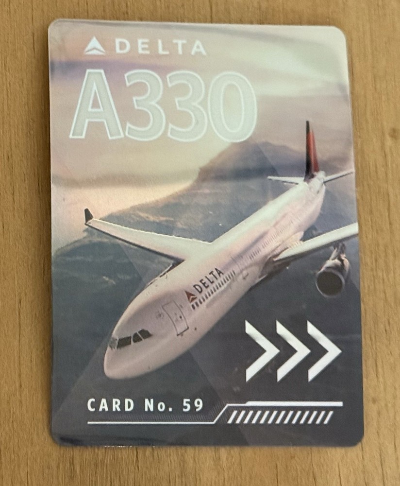 Delta Airlines #59 A330-300 Trading Card