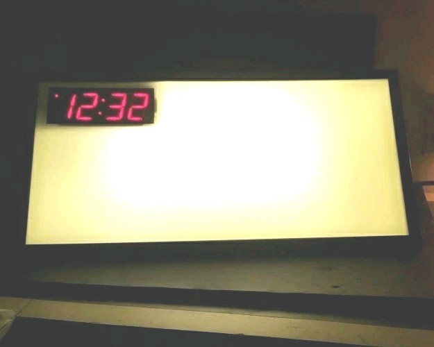 Led Clock Advertising , Replaceable Advertising #051