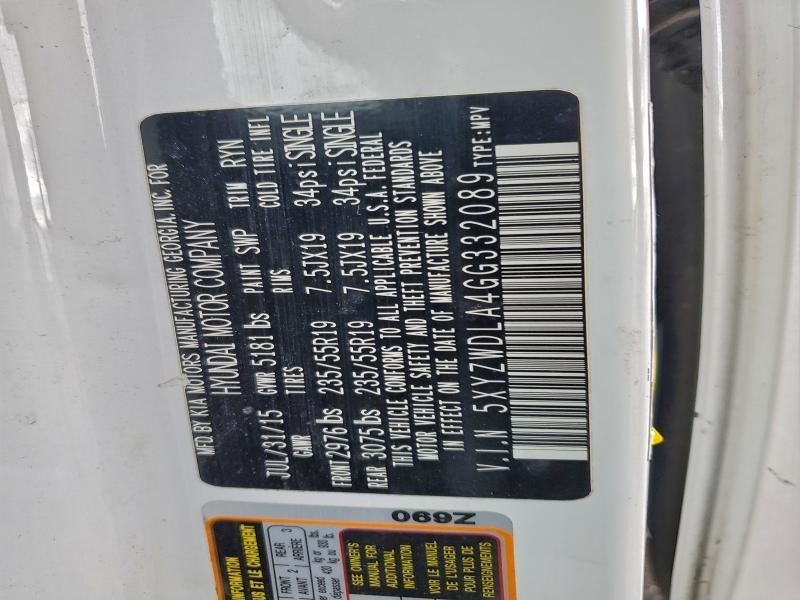 SANTA FE 2016 Transmission Shift 1416768