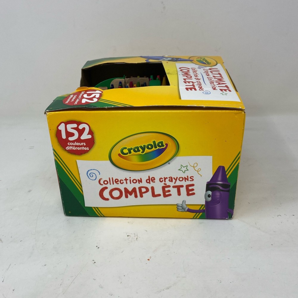 Crayola Ultimate Crayon Caddy 152ct Assorted w/ Lid & Sharpener