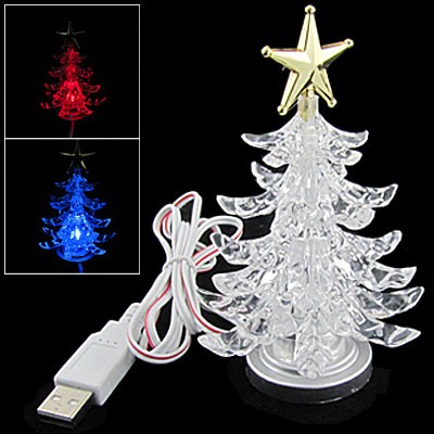 Tree Shaped Color Changed LED Light USB Lamp