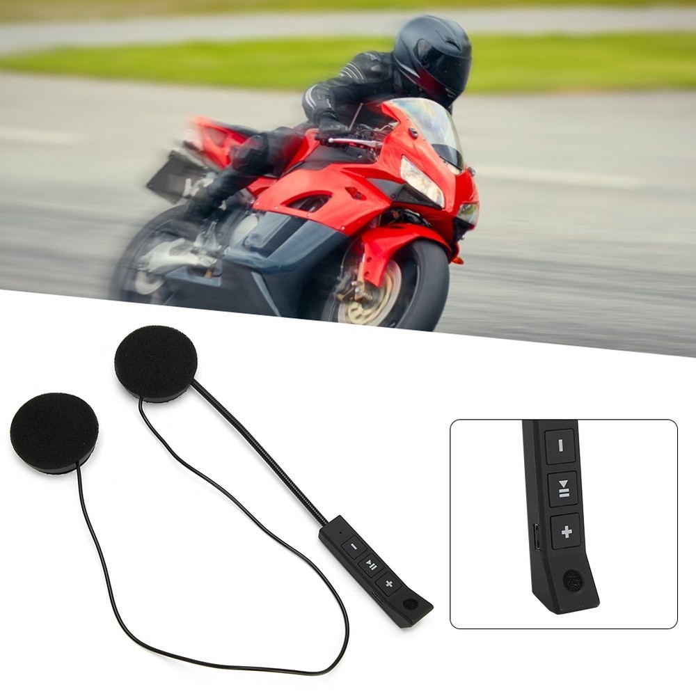 Compact Helmet Headset For Hands-free Riding Accessory LAJH