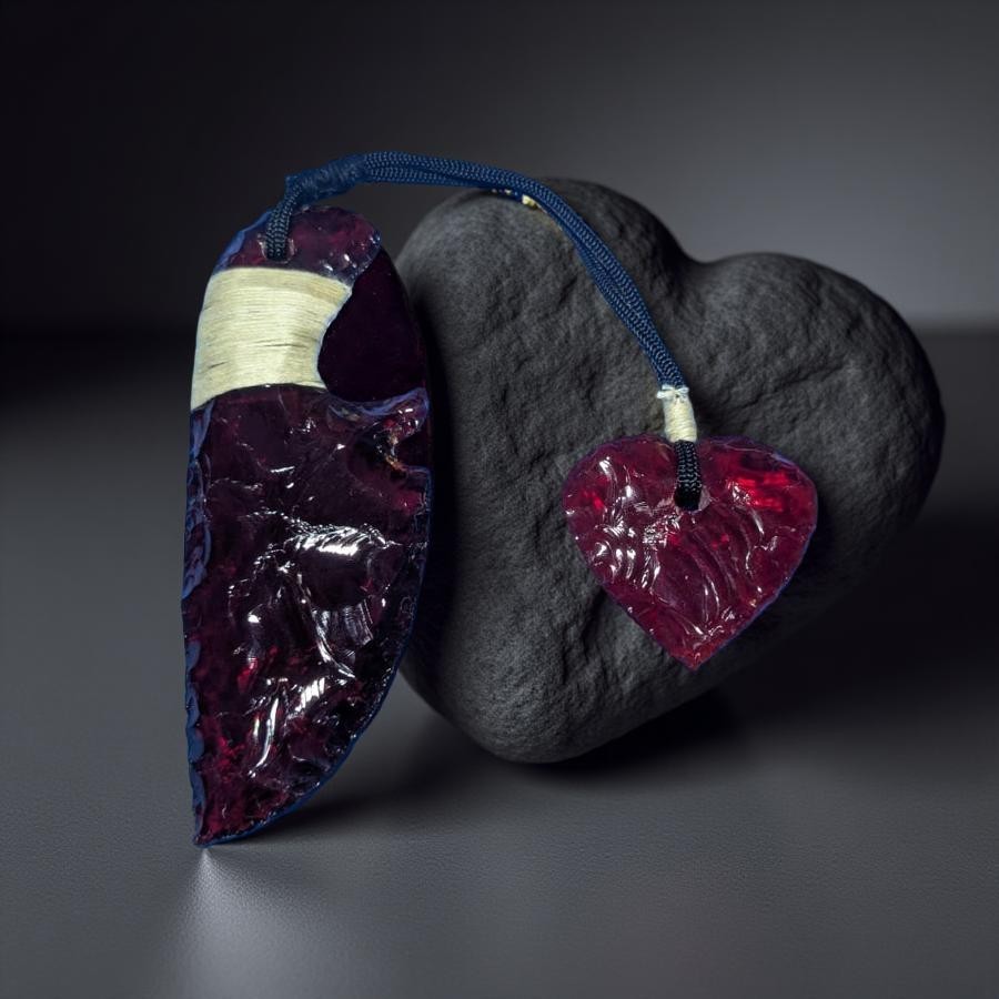 Red Obsidian Knife
