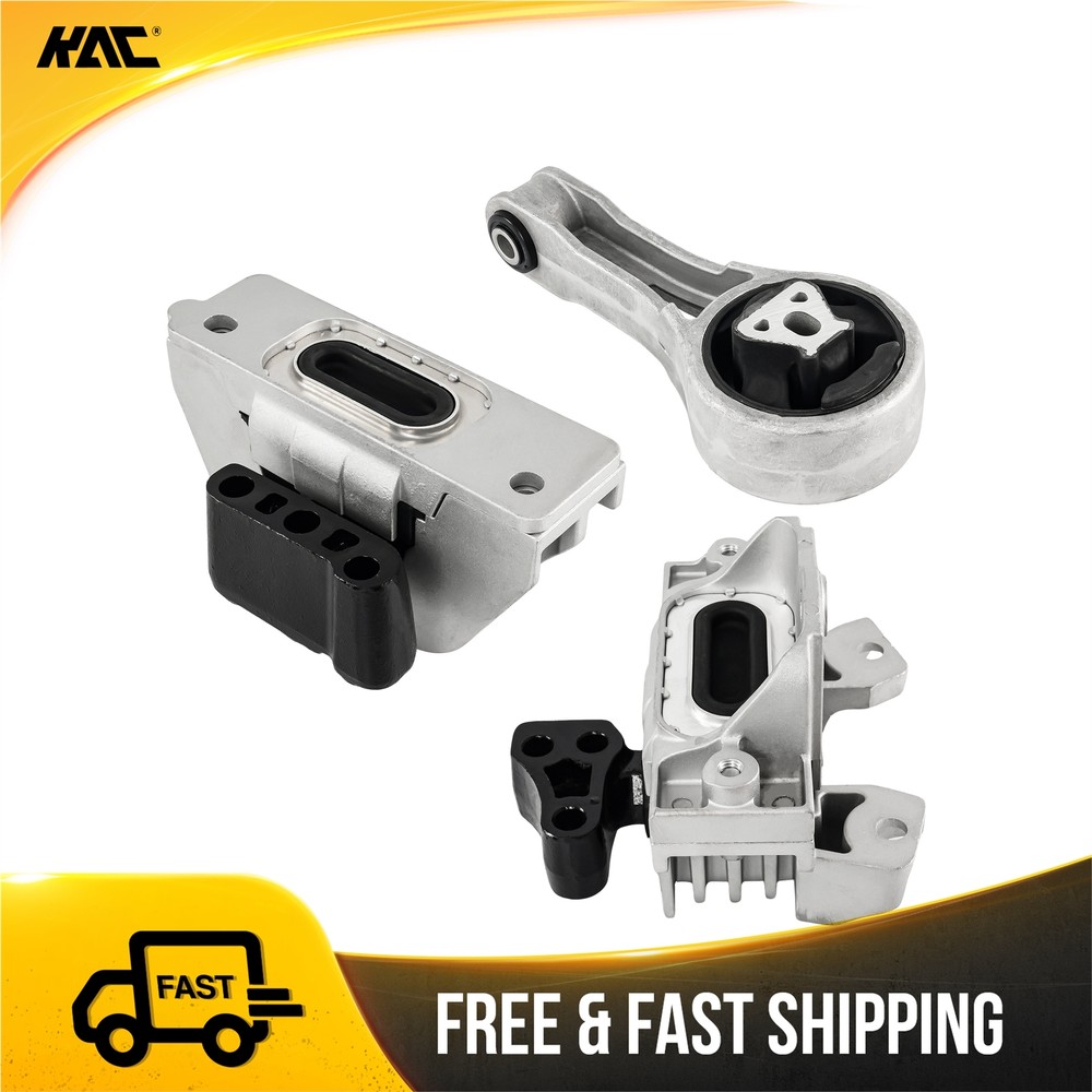 3Pcs Engine Motor & Trans Mount Set For Dodge Journey 2.4L 2011 2012-2015 2016