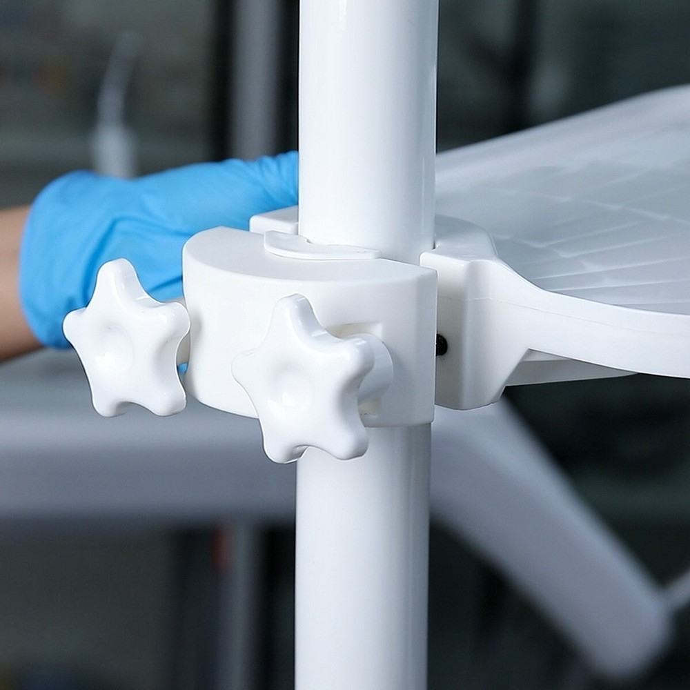 Universal Dental Chair Tray Post Mounted Utility Tray Table Adjustable