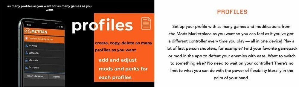 ModdedZone BLACK/BLACK Smart Rapid Fire Custom Modded Controller for PS5 FPS